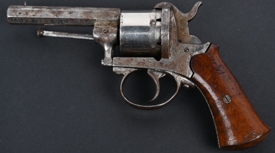 GERMAN PROOFED PINFIRE REVOLVER