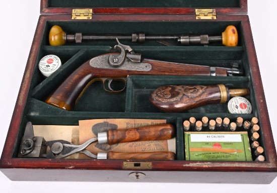 CUSTOM MUZZLE LOADING PISTOL BY E,J, PATTERSON