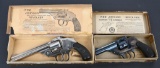 PAIR IVER JOHNSON TOPBREAK REVOLVERS IN BOXES