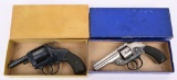 PAIR OF H&R DOUBLE ACTION REVOLVERS IN BOXES