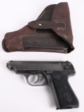 WW2 SAUER & SOHN H-38 .32 PISTOL IN ERSATZ HOLSTER