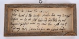 HAND WRITTEN 1763 WOLF BOUNTY RECEIPT