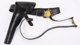CIVIL WAR NAVY OFFICERS BUCKLE, BELT & HOLSTER