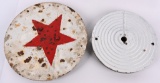 PAIR OF 19TH CENTURY SHOOTING GALLERY METAL TARGET