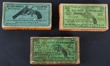 THREE VINTAGE .32 S&W PICTURE BOXES