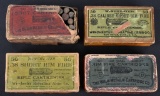 FOUR BOXES .38 RIMFIRE AMMO