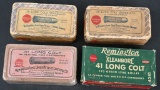 (4) FULL BOXES 38 & 41 LONG COLT AMMO