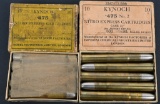 TWO BOXES KYNOCH .475 NITRO EXPRESS AMMO BOXES