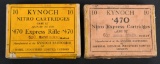 (2) BOXES OF .470 NITRO EXPRESS AMMO
