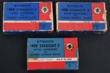 (3) BOXES KYNOCH .400 STRAIGHT 3