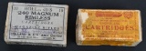 BOX ELEY .300-10-80 & HOLLANDS .240 MAGNUM RIMLESS