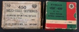 TWO BOXES .450 EXPRESS AMMO