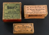 (3) BOXES ANTIQUE MILITARY CALIBER AMMO
