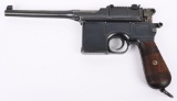 WW1 ERA MAUSER C96 BROOMHANDLE PISTOL