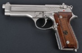 BERETTA STAINLESS MODEL 92-SB SEMI AUTO PISTOL