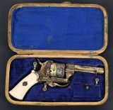 RARE WALLET CASED GOLD AND ENGRAVED PINFIRE