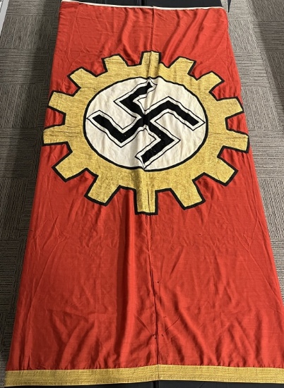 WWII NAZI GERMAN DAF FACTORY HONOR STANDARTE FLAG
