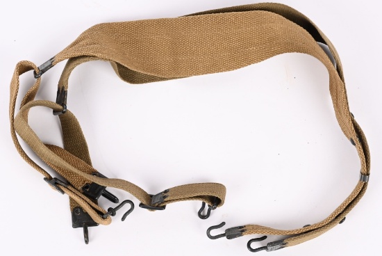 WWI AEF US ARMY MILLS CANVAS SUSPENDERS WW1