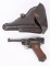 MATCHING DWM 1917 P-08 LUGER PISTOL RIG.