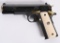CASED COLT 1911 ENGRAVED & GOLD SEMI AUTO