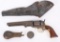 COLT MODEL 1849 .31 REVOLVER w/ HOLSTER & FLASK
