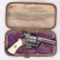 CASED 1860'S PERIOD FOLDING TRIGGER PINFIRE REVOLR