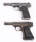 PAIR OF PRE WAR SAVAGE SEMI AUTO PISTOLS