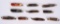 LOT OF 10 REMINGTON BULLET KNIVES