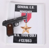 COLT MODEL 1908 .380 GENERAL OFFICERS PISTOL