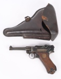 MATCHING DWM 1917 P-08 LUGER PISTOL RIG.