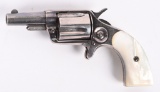 SILVER PLATED ETCHED PANEL COLT NEW HOUSE REVOLVER