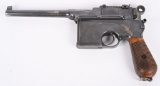LATE LARGE RING FLATSIDE MAUSER C-96 SEMI AUTO
