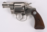 FACTORY NICKEL COLT DETECTIVE REVOLVER