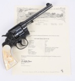 FACTORY ENGRAVED PEARL COLT ARMY SPECIAL REVOLVER