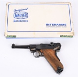 MAUSER SWISS STYLE AMERICAN EAGLE LUGER, INTERARMS