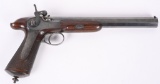 SAW HANDLED PERCUSSION GENTLEMANS PISTOL