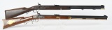 PAIR OF TWO HALF STOCK PERCUSSION RIFLES