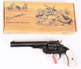BOXED DELUXE ENGRAVED UBERTI SCHOFIELD REVOLVER