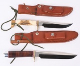 2 RANDALL MOD 3 HUNTER AND MOD 5 CAMP&TRAIL KNIVES