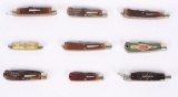 LOT OF 9 REMINGTON BULLET KNIVES