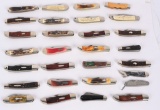 COLLECTORS LOT OF 28 FOLDING KNIVES