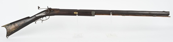 ANTIQUE PERCUSSION HALF STOCK RIFLE