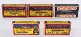 LOT (5) BOXES OF WINCHESTER REMINGTON AMMO