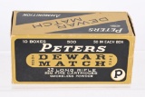 SCARCE BRICK (10 BOXES) PETERS DEWAR MATCH .22