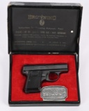 BELGIAN BROWNING BABY 25 PISTOL IN BOX