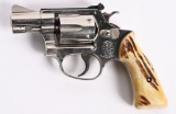 SCARCE NICKEL SMITH & WESSON MODEL 34-1 KIT GUN