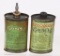 TWO WINCHESTER OIL CANS