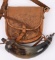 FINE VINTAGE LEATHER POSSIBLE BAG & POWDER HORN