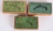 THREE VINTAGE .32 S&W PICTURE BOXES
