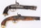 PAIR OF REPLICA PERCUSSION PISTOLS